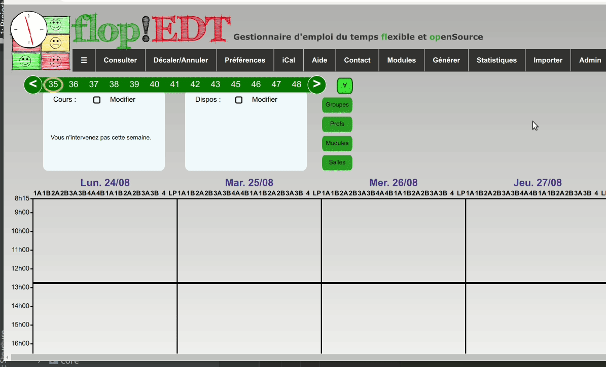 charger le fichier de planif